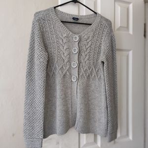 Warm crocheted sweater